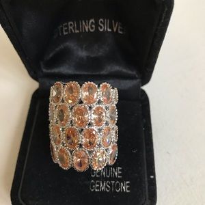 925 Sterling Silver CZ Stack Ring.